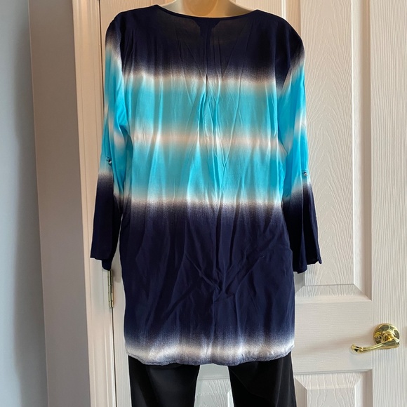 BUY 2 ITEMS & GET 1 FREE: Haggar Transitions Blouse Sz L - Picture 5 of 9